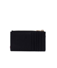 HERSCHEL OSCAR Flat card holder with coin purse BLACK - Men’s Wallets - 3