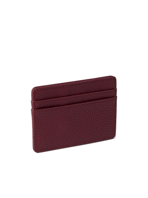 CHARLIE Flat card holder windsor wine - Men’s Wallets