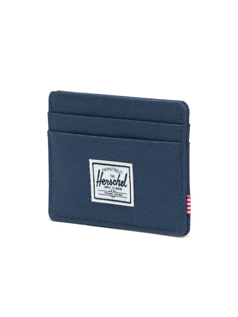 CHARLIE RFID Flat card holder navy tan - Men&rsquo;s Wallets