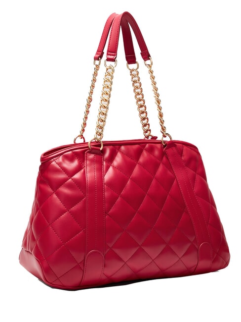 KATE Quilted bag with chain handles Pompeian red - Women’s Bags