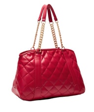 LIUJO KATE Quilted bag with chain handles Pompeian red - Women’s Bags - 3