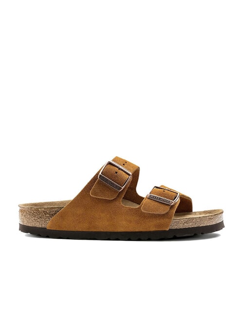 ARIZONA Suede leather slipper sandal mink - Unisex shoes