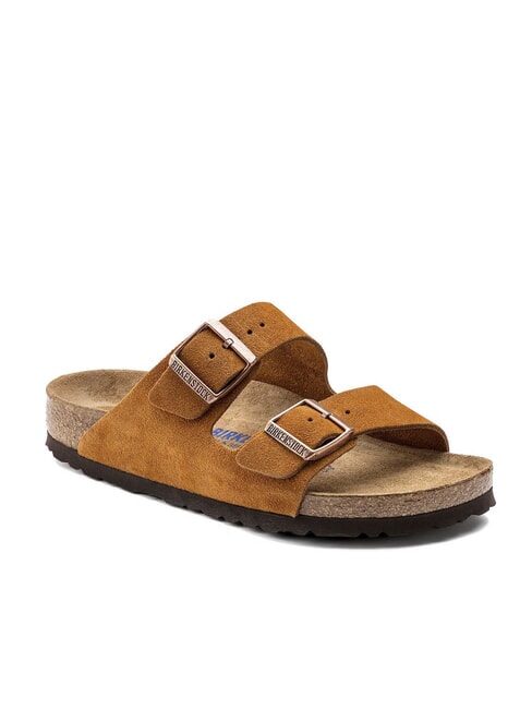 ARIZONA Suede leather slipper sandal mink - Unisex shoes