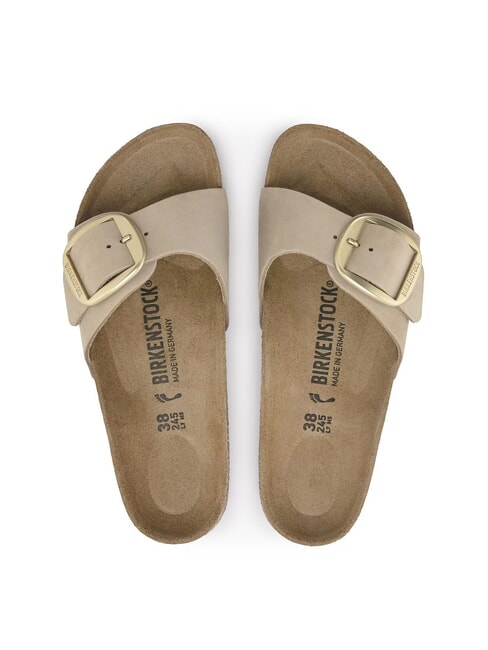 MADRID BIG BUCKLE Nubuck leather slipper sandcastle - Women&rsquo;s shoes