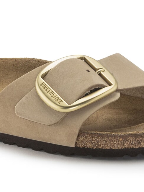 MADRID BIG BUCKLE Nubuck leather slipper sandcastle - Women&rsquo;s shoes