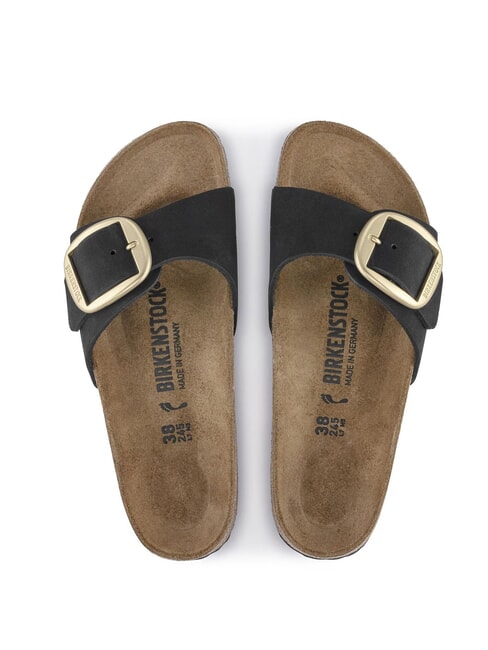 MADRID BIG BUCKLE Nubuck leather slipper black - Women’s shoes