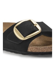 BIRKENSTOCK MADRID BIG BUCKLE Nubuck leather slipper black - Women’s shoes - 5