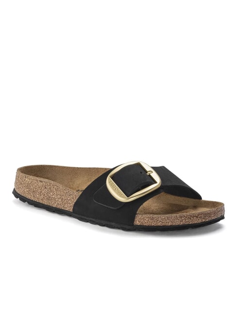 MADRID BIG BUCKLE Nubuck leather slipper black - Women&rsquo;s shoes