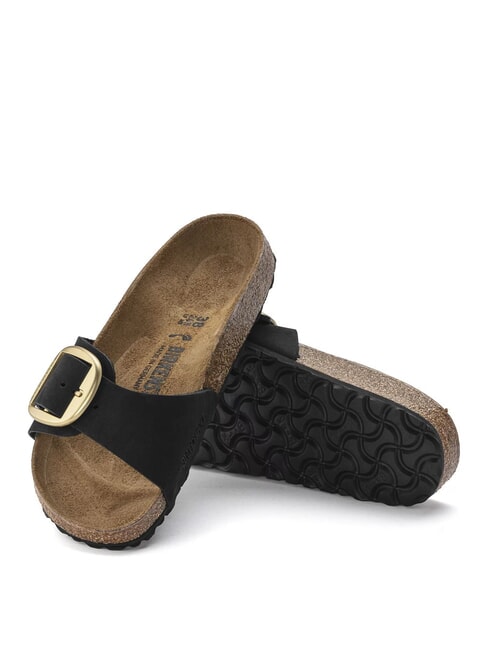 MADRID BIG BUCKLE Nubuck leather slipper black - Women&rsquo;s shoes