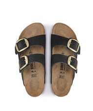 BIRKENSTOCK ARIZONA BIG BUCKLE Nubuck leather slipper sandal black - Women&rsquo;s shoes - 4