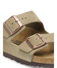BIRKENSTOCK ARIZONA Sandal slipper with buckles taupe - Unisex shoes - 5