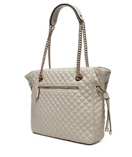 GUESS ECO RIANEE Quilted shoulder bag STONE - Women’s Bags - 2