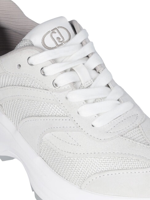 EVA 03 Suede and bright mesh sneakers offwhite/whi - Women’s shoes