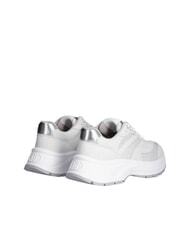 LIUJO EVA 03 Suede and bright mesh sneakers offwhite/whi - Women’s shoes - 5