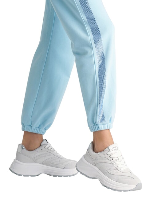 EVA 03 Suede and bright mesh sneakers offwhite/whi - Women’s shoes