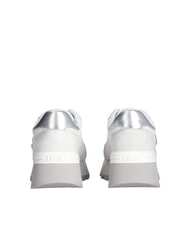 LIUJO AMAZING 25 Suede and mesh sneakers white/silver - Women&rsquo;s shoes - 6