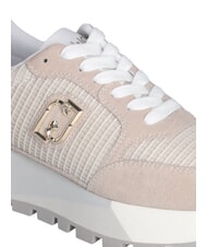 LIUJO AMAZING 25 Suede and mesh sneakers sand/light gold - Women&rsquo;s shoes - 4