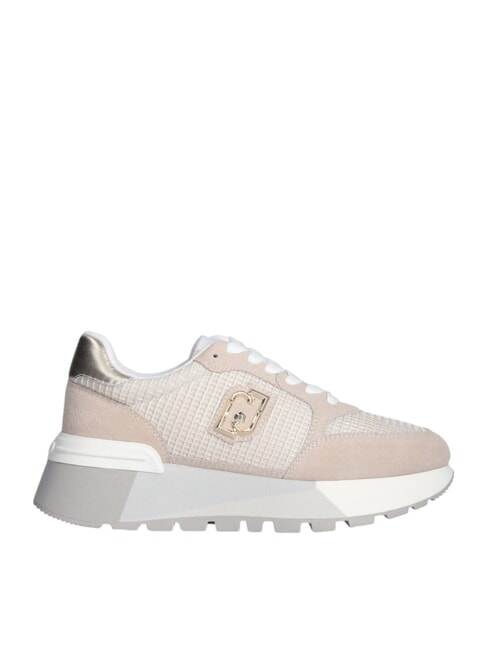 AMAZING 25 Suede and mesh sneakers sand/light gold - Women&rsquo;s shoes