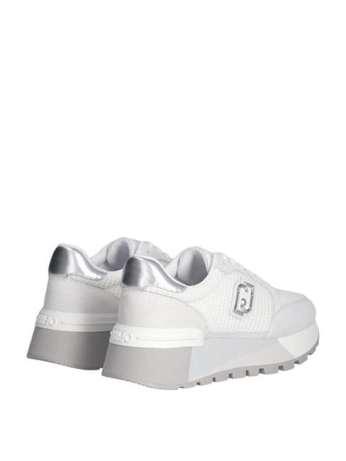 AMAZING 25 Suede and mesh sneakers white/silver - Women&rsquo;s shoes