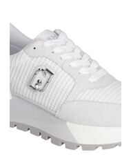 LIUJO AMAZING 25 Suede and mesh sneakers white/silver - Women&rsquo;s shoes - 4