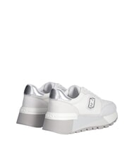 LIUJO AMAZING 25 Suede and mesh sneakers white/silver - Women&rsquo;s shoes - 5