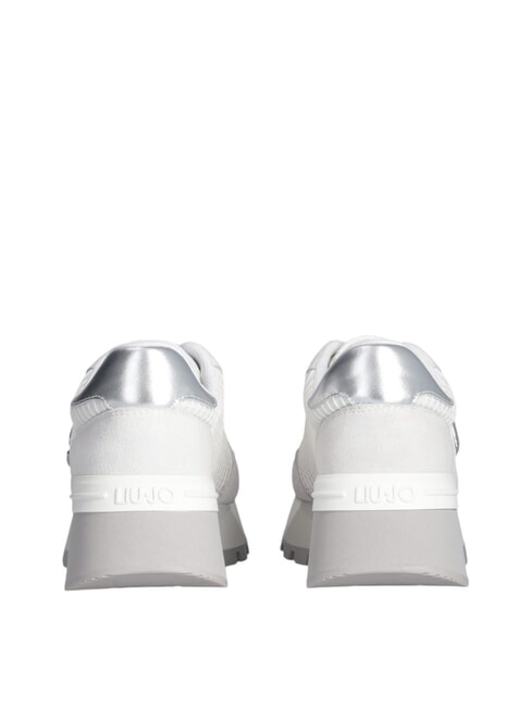 AMAZING 25 Suede and mesh sneakers white/silver - Women&rsquo;s shoes