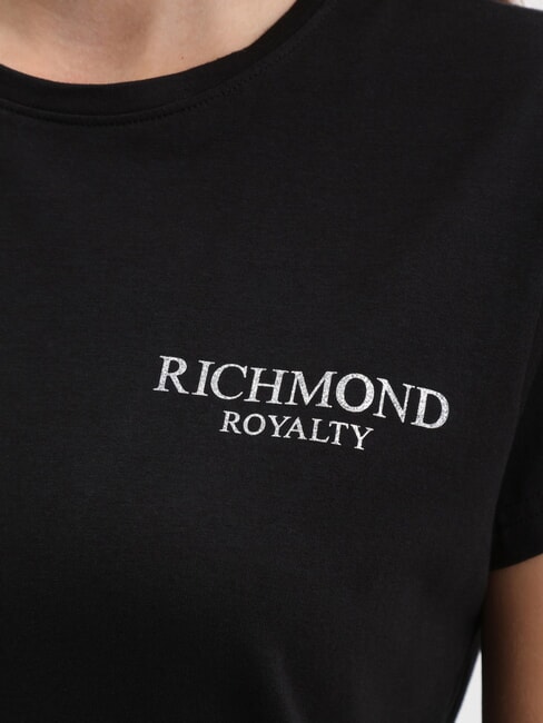 REUCA Stretch cotton T-shirt black/silver dark - T-shirt