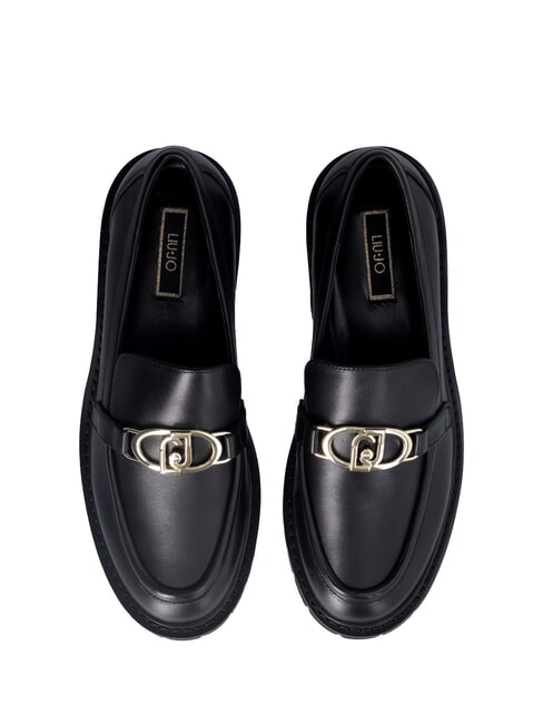 CORA 01  Leather moccasins black - Women&rsquo;s shoes