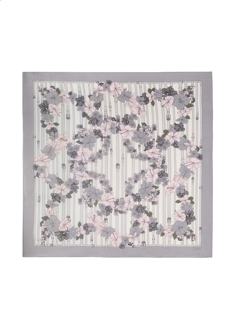 FLOWER METALLERIA Scarf with print BLACK - Scarves