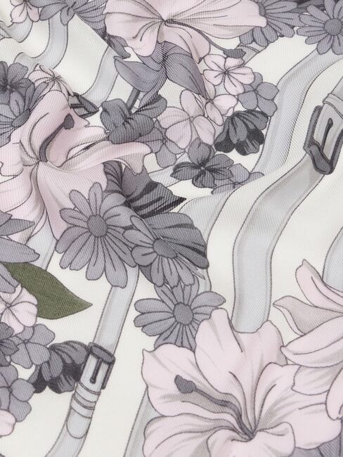 FLOWER METALLERIA Scarf with print BLACK - Scarves