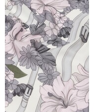 LIUJO FLOWER METALLERIA Scarf with print BLACK - Scarves - 3