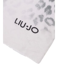 LIUJO SHADED ANIMALIER Printed scarf OFFWHITE - Scarves - 4
