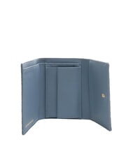 BORBONESE CLASSICA  Medium wallet with flap denim - Women’s Wallets - 2