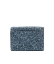 BORBONESE CLASSICA  Medium wallet with flap denim - Women’s Wallets - 3