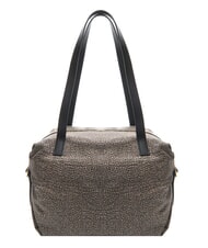 BORBONESE TEAPOT Shoulder bag OP / NATURAL / BLACK - Women’s Bags - 4