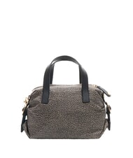 BORBONESE TEAPOT Shoulder bag with shoulder strap OP / NATURAL / BLACK - Women’s Bags - 4