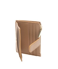 COCCINELLE METALLIC SOFT Textured leather flat wallet - Women’s Wallets