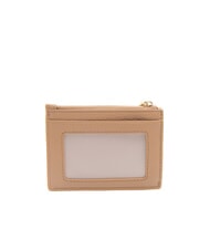 COCCINELLE METALLIC SOFT Textured leather flat wallet skin - Women’s Wallets - 3