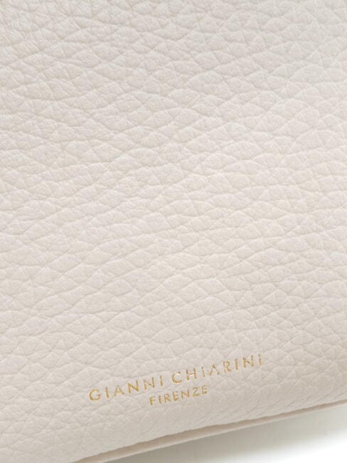 FRIDA Double zip leather shoulder bag sand - Women’s Bags