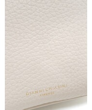 GIANNI CHIARINI FRIDA Double zip leather shoulder bag sand - Women’s Bags - 3