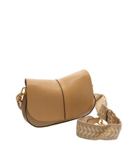 GIANNI CHIARINI HELENA ROUND Leather bag with double shoulder strap nature - Women’s Bags - 2