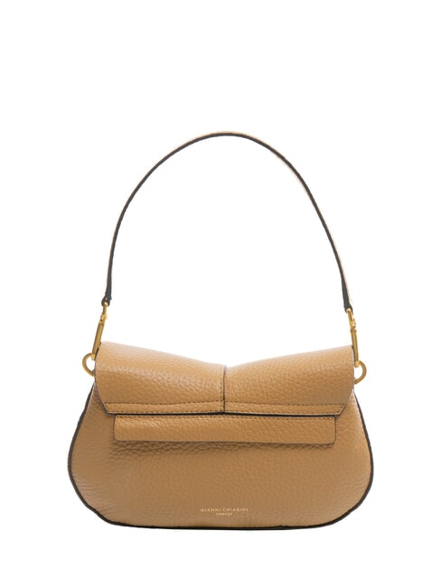 HELENA ROUND Leather bag with double shoulder strap nature - Women’s Bags