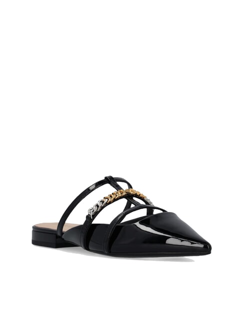 GIANIRA Patent leather mules ballerinas black limousine - Women’s shoes