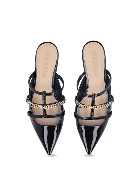 GIANIRA Patent leather mules ballerinas black limousine - Women’s shoes