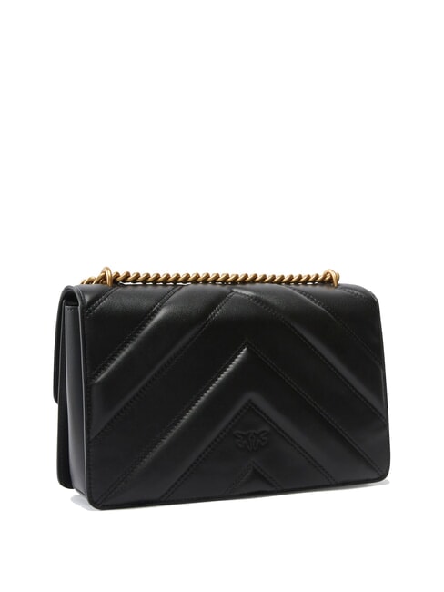 LOVE ONE CLASSIC Leather shoulder bag black-antique gold - Women&rsquo;s Bags