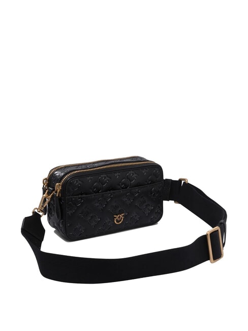 EMBOSSED LOGO Camera case shoulder bag black-antique gold - Women’s Bags