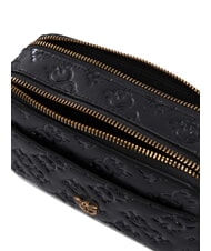 PINKO EMBOSSED LOGO Camera case shoulder bag black-antique gold - Women’s Bags - 5