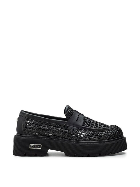 SLASH 4219 Woven moccasins black - Women’s shoes