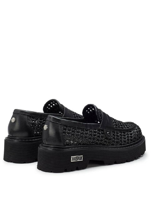 SLASH 4219 Woven moccasins black - Women’s shoes