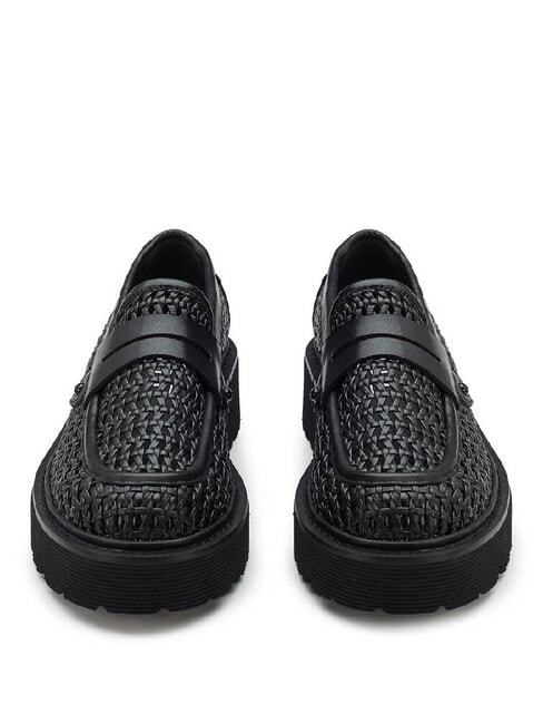 SLASH 4219 Woven moccasins black - Women’s shoes